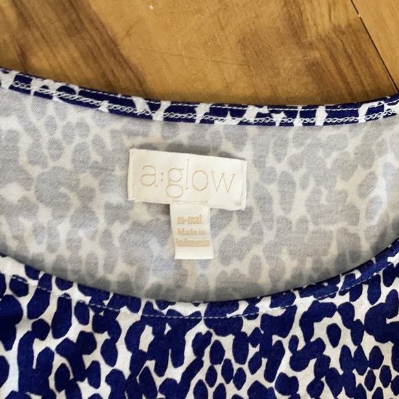 Maternity Dress size medium. Purple leopard A:Glow - Picture 3 of 8